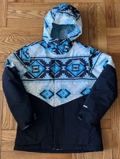 North Face Girls Full Zip Hooded Ski Jacket Size Youth Large 14/16