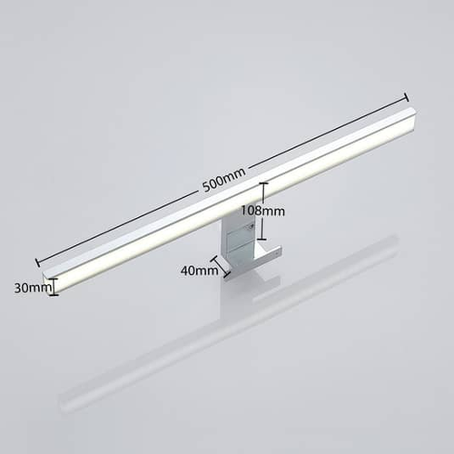 B.K.Licht LED Spiegelleuchte Badleuchte LED Spiegelleuchte Badezimmer Ip44 Chrom Bkl1113 Led Fest Integriert 3000k Warmweiss 4000k Schminklicht 8w 780lm Badezimmer Beleuchtung Spiegelschrank Flur S0geh04u