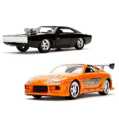 Jada Dom's Dodge Charger & Brian's Toyota Supra Set of 2 Pcs 1/32