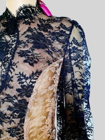 AGENT PROVOCATEUR SOIREE CELESTINE BLACK/PEACH SHIRT UK12/US6-8/IT44 RARE!&pound;1,295