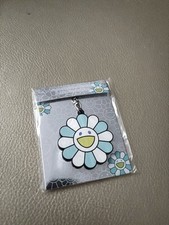 Portachiavi Takashi Murakami Kaikai Kiki Fiore Blu Giappone New!