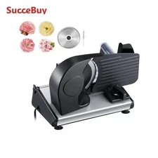 Meat Slicer Electric Deli Food Slicer Meat Cutter with Two Premium SUS420 Blades