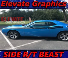 For Dodge Challenger Stripes Side Beast Graphics Vinyl Decal Sticker 2011-2023