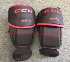 CCM Goalie KP1.5 Knee Pad Guards ! Junior JR Youth Ice Roller thigh guard Goal