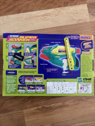 Vintage 1999 New Xtra Power XP 220 Super Soaker Water Gun Pistol NOS Sealed - Picture 3 of 3