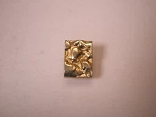 Faux Gold Nugget Style Vintage Tie Tack Lapel Pin mining prospecting jewelry z01