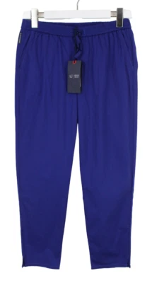 Pantalons Sportifs Armani Jeans Femme EU 38 Taille Ajustable Bleu Chino - Photo 1/4