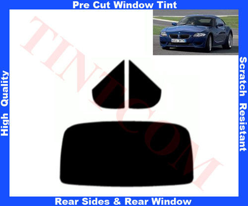 Accurate fit tint film BMW Z4 E89 2T 2009-... rear/side windows 5%-50% - Picture 1 of 1