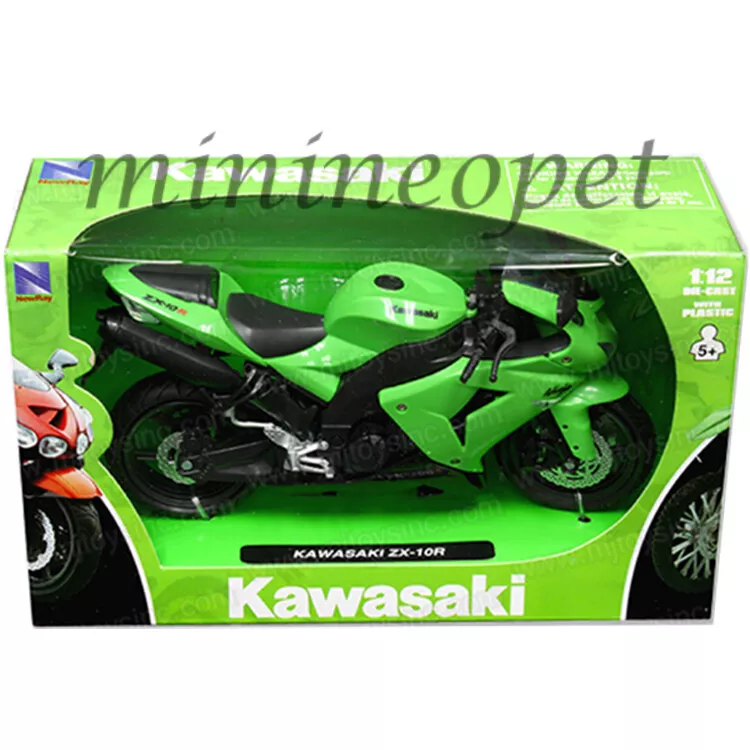 NEW RAY 42443 A 2006 KAWASAKI ZX-10R NINJA SPORT BIKE MOTORCYCLE 1/12 GREEN