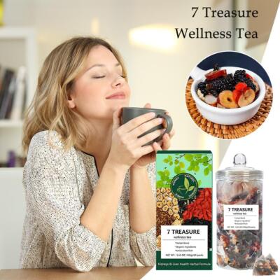 Natural Tea Formula Ginseng Seven Treasure Tea, Kidney Tea Chinese Herbal Tea