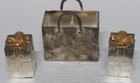 Vintage Godinger Silver Christmas Gift Box Holiday Salt & Pepper Metal Shakers — photo 6