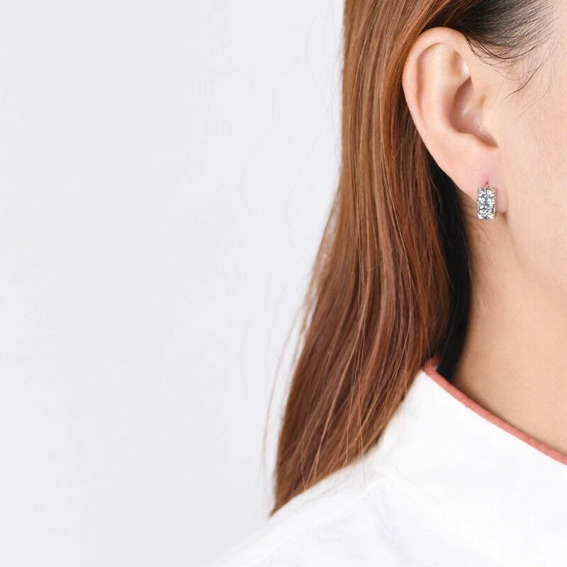 S925 Plata Calaveras Banda Huggie Aro Pendientes Gótico Motociclista Retro PAR Unisex 4.5g Foto 4 de 4