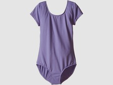  115 Bloch Kids Girl Purple Stretch One-Piece Moisture-Wicking Leotard Size 6X/7