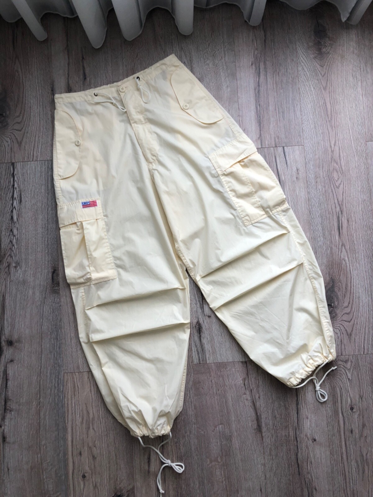 UFO Double Knee Y2K Parachute Cargo Pants Vintage Gem