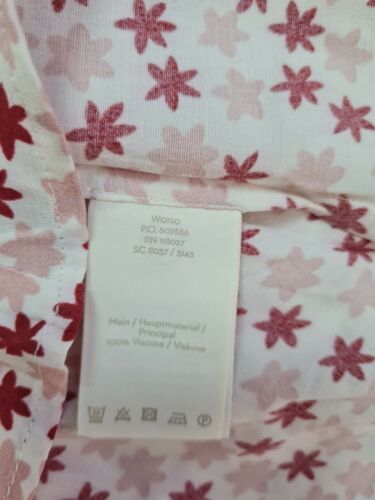 BODEN Hi-Lo Hem Top Milkshake Flower Press W0190 RRP £65.00 SIZE UK 14 BRAND NEW - Picture 7 of 9