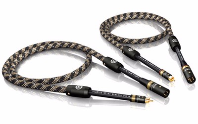 0,50m Viablue NF-S1 Silver Quattro Cinch auf XLR m Mono Kabel 0,5m (1Paar)