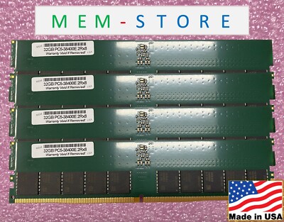 128GB 4x32GB PC5-38400E UDIMM RAM Samsung IC Compatible w/ PowerEdge ...