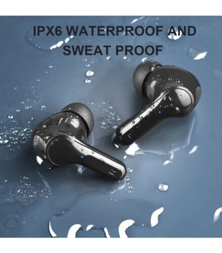 Ear Buds Wireless Bluetooth 5.0 IPX6 Waterproof 32 Hours Playtime +Charging case - Picture 5 of 8