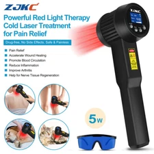 ZJKC 5W Cold Laser for Knee Low Level Laser Therapy Device for Body Pain 808nm