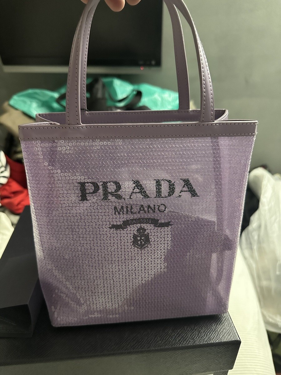 トートバッグ PRADA LOGO TOTE BAG Prada Jacquard Logo Tote Bag | eBay