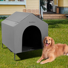 42  Outdoor Dog House for Large Breeds, Durable Large Dog Shelter with Weatherpr
