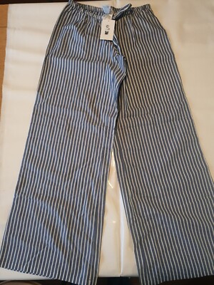 Pyjamahose Größe XS blau gestreift von H&M