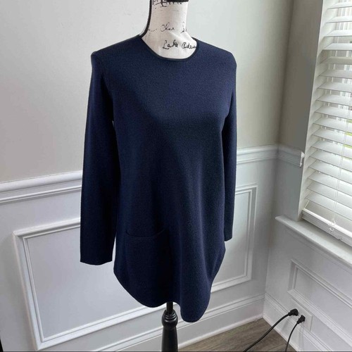 Theory merino wool Georgiana navy tunic 