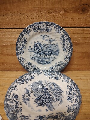 Coaching Scenes, Johnson Ironstone England 1/4 Bread