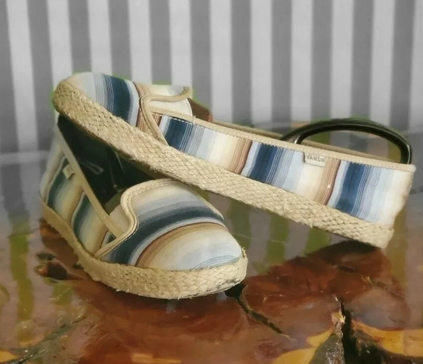 Scarpe Vans donna 8 slip on espadrillas canapa avvolgente bambù foderate antracite atmosfera sw