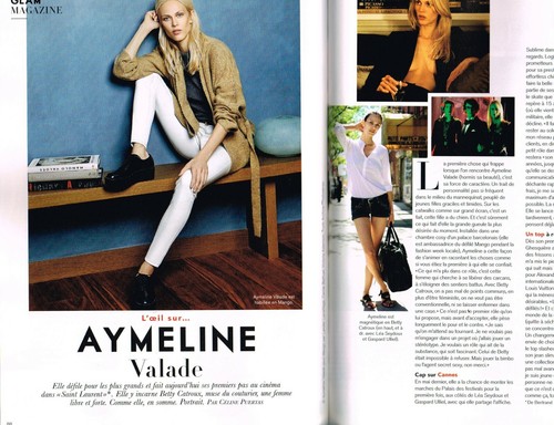 GLAMOUR France September 2014 NADINE LEOPOLD Aymeline Valade ALEXA CHUNG @ NEW - Picture 4 of 7