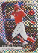 2020 Panini Prizm Nick Castellanos Plaid Prizm 19/75 Philadelphia Phillies