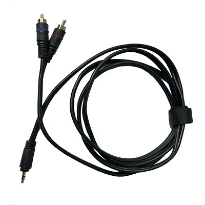 8ft 3.5mm Aux Mono Male to 2 RCA Male Audio Cable for PA Audio Speaker DJ System