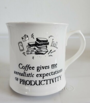 Coffee gives me unrealistic experiencesof productivity Mug Office Work Gift 