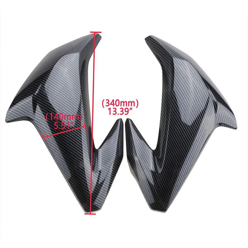 Carbon Fiber Gas Tank Side Cover Panel For Kawasaki Z 900 Fairing Cowl 2017-19 * - Image 3 of 4