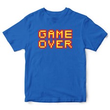 Boys Funny Gaming T Shirt Game Over Birthday Son Video Games Gift Tee Top Boy