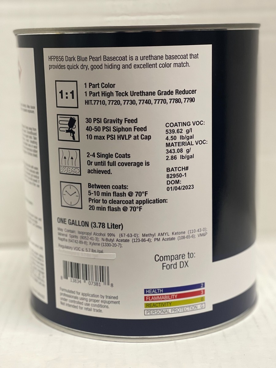 FORD HMカラー Ford DX Dark Blue Pearl 1 Gallon Automotive Basecoat Paint
