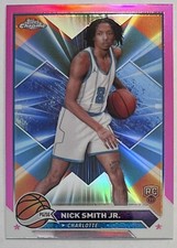 2023-2024 Topps Chrome Nick Smith Jr Rookie Card Pink Parallel Hornets #86. rookie card picture