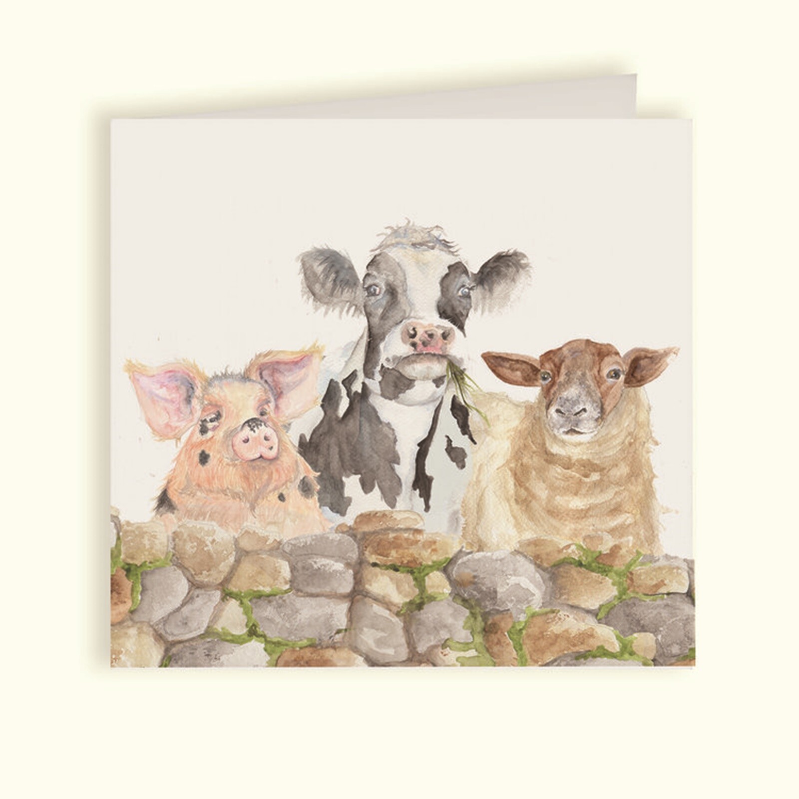 Farmyard Blank Greeting Card by Kate of Kensington