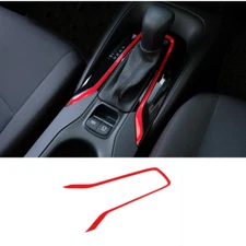 ABS Red Gear Shift Box Panel Cover Trim For Toyot@a Corolla Cross 2022-2023
