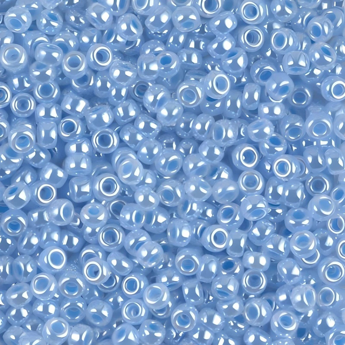 Miyuki Japanese Seed Beads - Light Blue Transparent 11/0 Round Rocailles 23g Tube