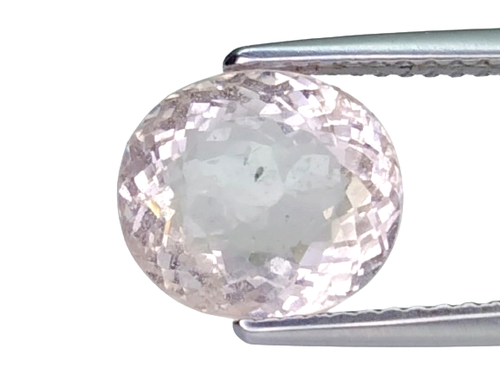 3.340CTS Ravishing luster soft pink natural morganite oval gems see video - Picture 2 of 3