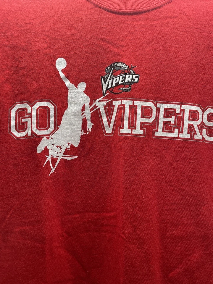 Rio Grande Valley Vipers RGV NBA Camisa Manga Corta Para Hombre Grande Roja G League TX Foto 2 de 4