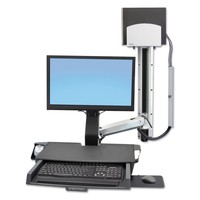 Ergotron Styleview Sit-stand Combo W/medium Silver Cpu Holder/worksurface on sale Ergotron Styleview Sit-stand Combo W/medium Silver Cpu Holder/worksurface on sale
