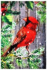 Seasonal Birds Decorative Garden Flag 12"X18" Cute Yard Ornament Weatherproof