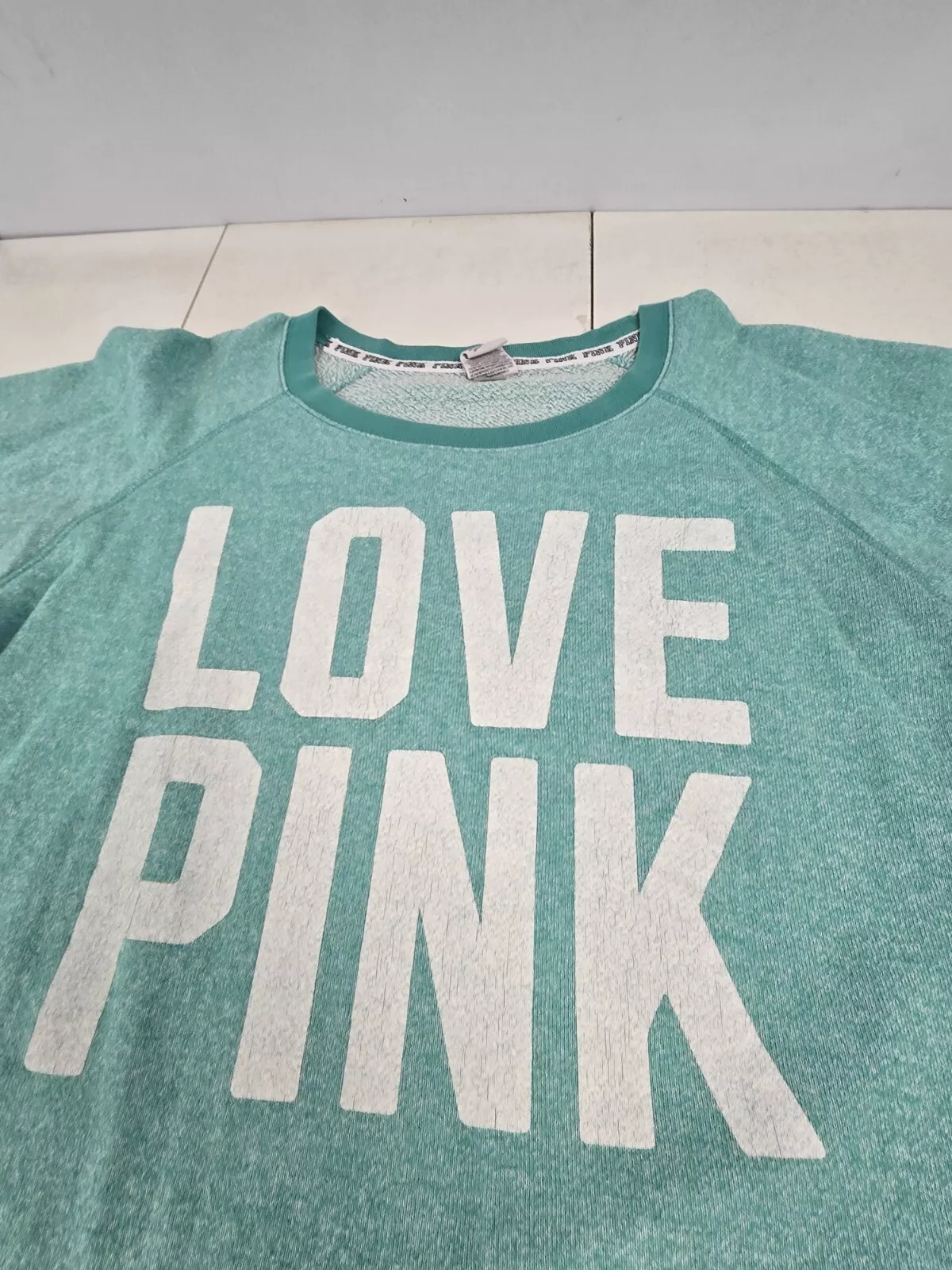 victoria-secret-vs crew pullover love pink sweatshirt