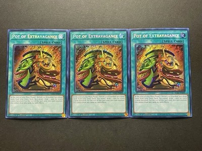3x Pot Of Extravagance | RA01-EN059 | Secret Rares | NM | 1st Editions | YuGiOh!