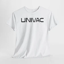 Vintage Retro Computer Geek UNIVAC UNIVersal Automatic Computer Heavy Cotton Tee