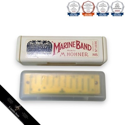 Hohner Marine Band 1896 MS 10Harmonica with Case Vintage