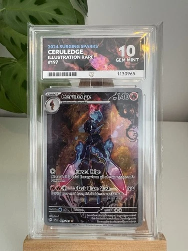 Pokémon TCG Ceruledge: Surging Sparks Illustration Rare Card 197/191 Ace 10