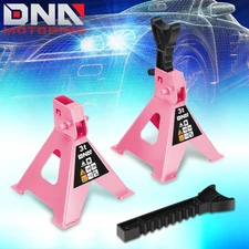10.8"-15.7" Adjustable Height 3 Ton/6600lbs Car Lifting Jack Stand Pink 2Pcs